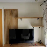 bibliothèque et meuble télé agencement