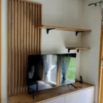 bibliothèque et meuble télé agencement